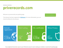 Tablet Screenshot of priverecords.com